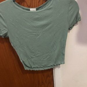 Tillys Green-ish blue - ish short sleeve T-shirt